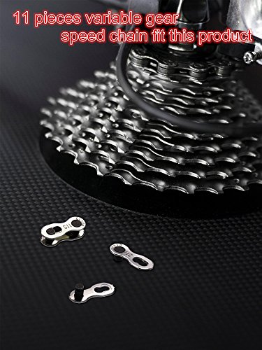 Jovitec 3 Pairs Bicycle Missing Link 11 Speed Chain Reusable Silver Steel Bike Chain Link