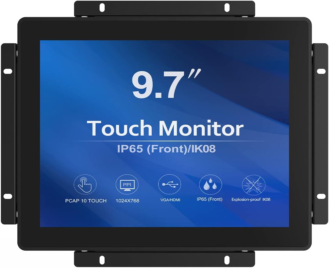 GreenTouch 18.5 Industrial Touch Monitor Open Frame, HDMI/VGA/DVI Interface, Muliti Touch Capacitive Touch Screen Technology