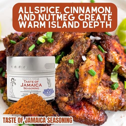 Gustus Vitae | Taste of Jamaica Seasoning | Jamaican Jerk Spice Blend | Premium Small Batch Seasoning | Gourmet Culinary Spices | All Natural | Non