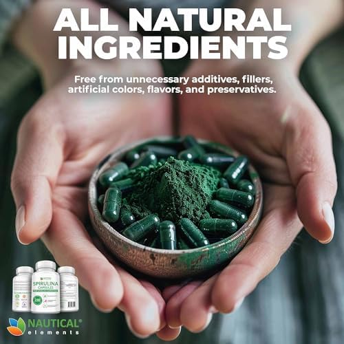 Premium USDA Organic Spirulina Powder - Organic Spirulina of Blue Green Algae from California & Hawaii – 100% Vegetarian & Vegan, Non-GMO, Non-Irradiated – The Best Green Superfood for Smoothies!