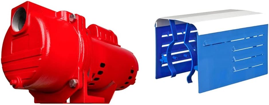 Red Lion RL-SPRK150 Sprinkler/Irrigation Pump, 115/230V, 71 GPM, 1.5 HP | Thermoplastic Impeller, For water sources down to 25' deep, Handles up to 14 sprinklers (1/2" fittings) per zone, 97101501