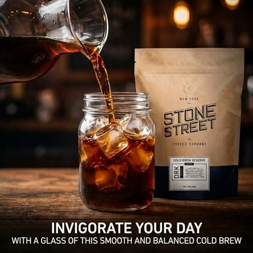 Stone Street Colombian Cold Brew Ground Coffee, Dark Roast, 2 Lb