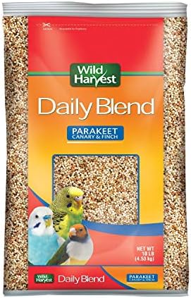 Wild Harvest Daily Blend Nutrition Diet Parakeet, Canary And Finch, Bird Food, 5 Pounds