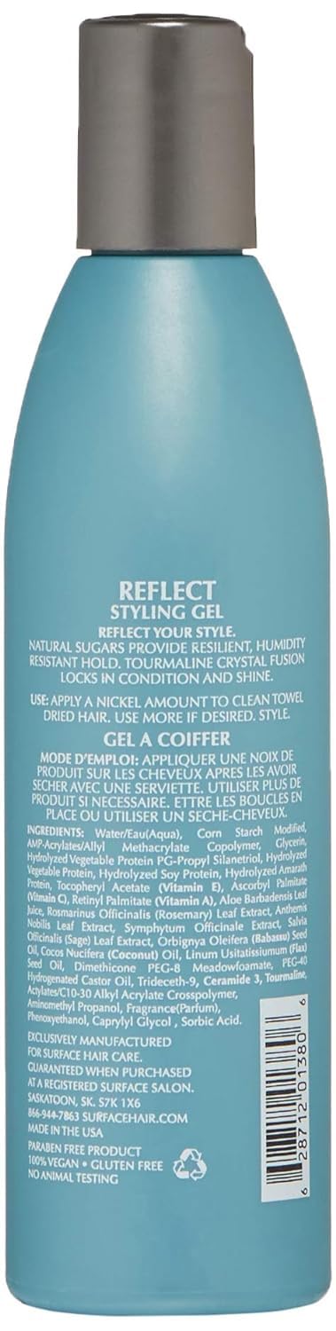 SURFACE Hair Reflect Styling Gel - Humidity Resistant Control and Resilient Shine, 8 oz.