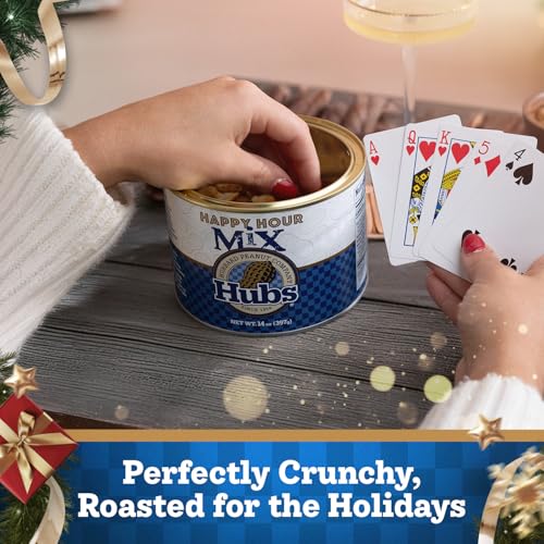 Hubs Peanuts Premium Salted Virginia Nuts, Non-GMO, Gluten Free Healthy Snacks - Irresistible Crunch & Flavored Peanuts - Made from Premium Ingredients - Vacuum-Sealed Tin - 2 Packs of 40 oz Cans