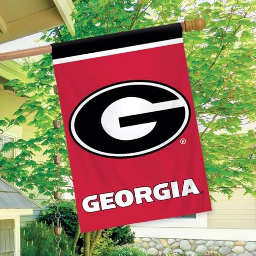 Briarwood Lane House Flag 40x28 For Outdoor Georgia Bulldogs NCAA Licensed House Flag