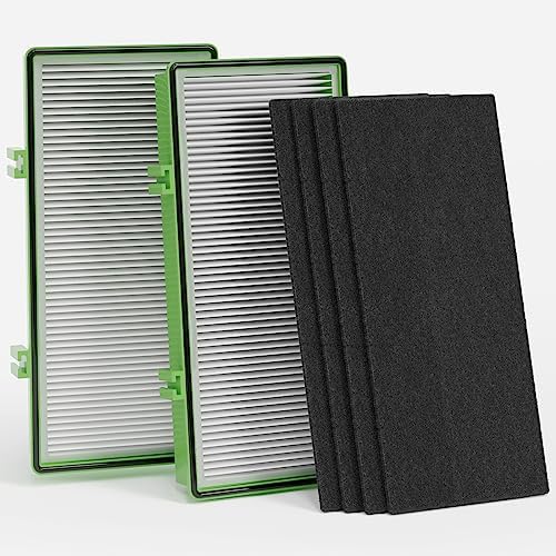 Leemone Aer1 Filter Replacement for Holmes/Bionaire Air Purifier, Blue 2+4
