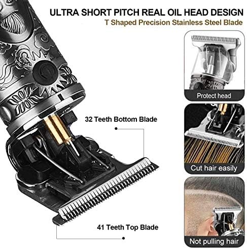 Suttik Hair Clippers for Men, Professional Hair & Beard Trimmer for Men, Mustache Trimmer T-Blade Hair Liner Edgers