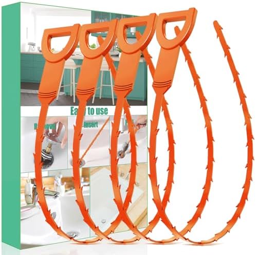 Drain Snake Hair Drain Clog Remover - 3 Pack Shower Sink Unclogger Tool
