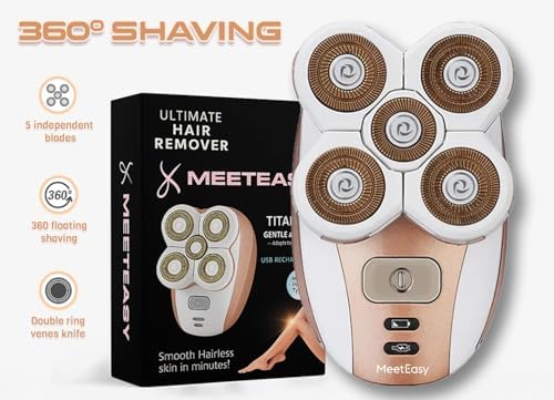 Electric Leg Shaver for Women, Painless Rechargeable Lady Razor