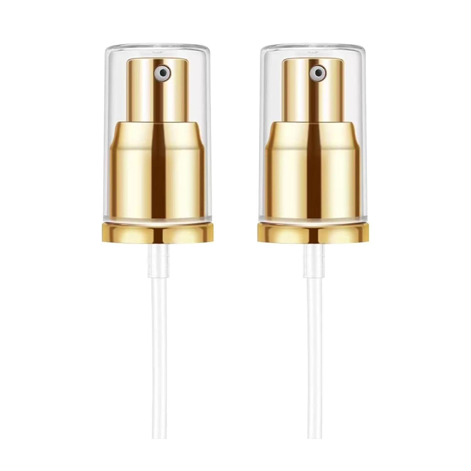 Chris.W 2Pack Foundation Pump Fit for Estee Lauder Double Wear Foundation | DW Replacement Pump Dispenser, for New and Original Bottles, Gold