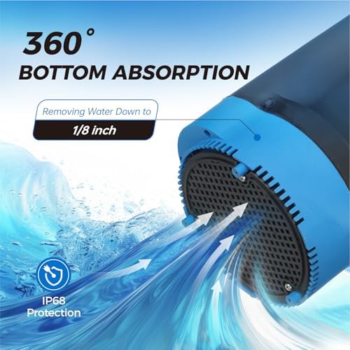 1/4 HP Submersible Water Pump 1800GPH Small Sump Pump Thermoplastic Electric Portable Transfer Utility Pump Clean for Swimming Pool Basement Garden