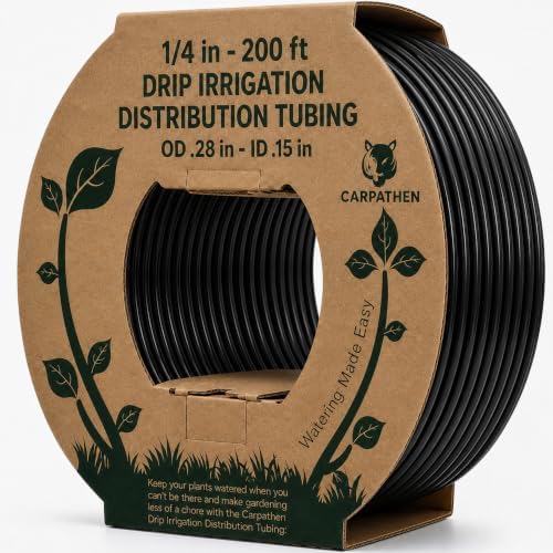 CARPATHEN 1/4" Irrigation Tubing Parts for Drip Irrigation Watering System