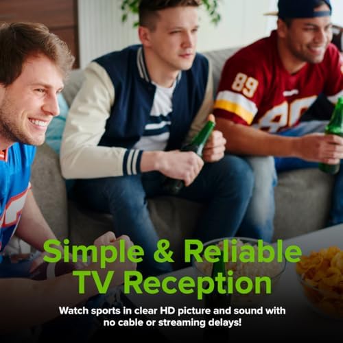 Mohu Leaf 50 Original Paper-Thin Indoor TV Antenna, UHF VHF, 60-Mile Range, Multi-Directional, 4K 8K UHD NEXTGEN TV - w/12 ft. Cable, Jolt Switch