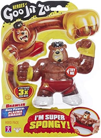 Heroes of Goo Jit Zu - Single Spongy Bear Action Figure, Brawler, Multicolor (41031)