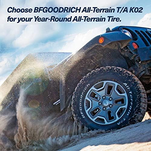 BFGoodrich All Terrain T/A KO2 Radial Car Tire for Light Trucks, SUVs, and Crossovers, LT265/70R17/C 112/109S | Light Truck All Terrain All Weather Traction 112/109S Rated C (6 Ply) Radial Construction Raised White Letters Tire