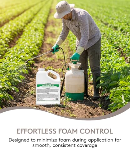 ALLIGARE 90 Nonionic Surfactant for Enhanced Spray Coverage - Low-Foam Wetting Agent for Herbicides & Insecticides- Versatile Use in Agriculture, Forestry & Aquatic Applications -2.5 Gallons