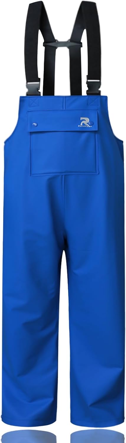 RainRider Rain Pants for Men Women Waterproof Rain Gear Bib Overalls Trousers for Fishing Hunting
