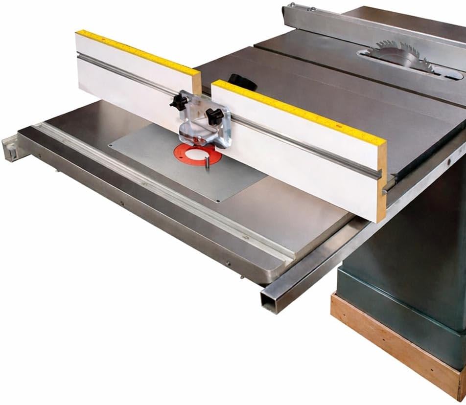 9630 MLCS Cast Iron Router Table Extension - Phenolic Plate & Fence