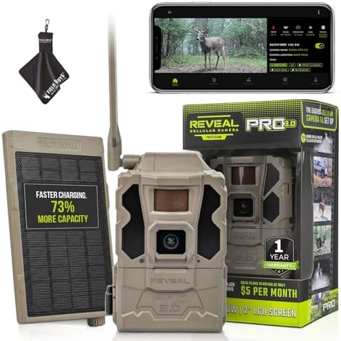 TACTACAM Reveal Pro 3.0 Cellular Trail Camera - Multi-Cellular Network, GPS, 2" LCD, No-Glow IR, Wi-Fi Enabled, HD Photos & 1080p Videos