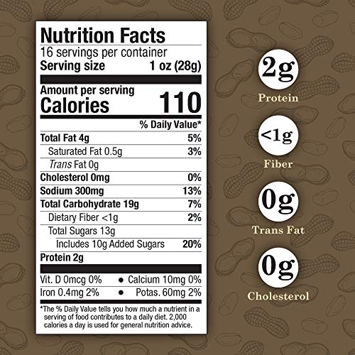 Virginia Diner - Gourmet Natural Extra Large Butter Toasted Virginia Peanuts, 18 Ounce Tin