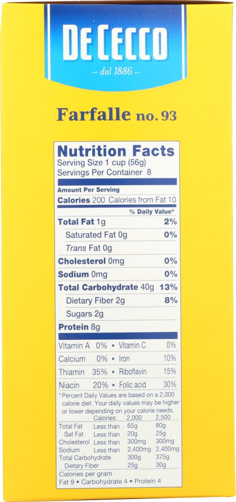 De Cecco Pasta Farfalle 16.0 OZ (Pack of 2)