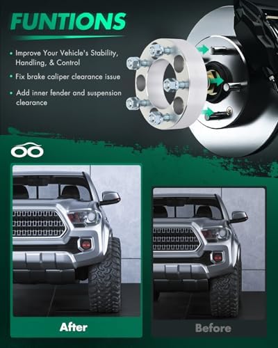 SCITOO 1.5" Wheel Spacers 5x4.5 Fit for NISSAN for Pathfinder 4Pcs Silver