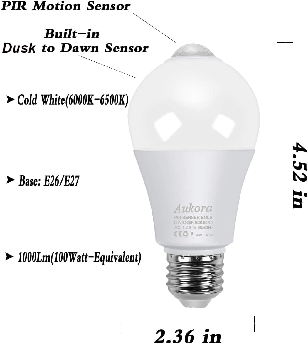 Aukora Dusk to Dawn Light Bulb