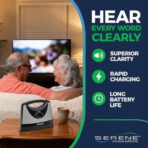 SEREONIC Portable Wireless Speakers for Smart TV - Ideal for TV Watching Without The Blaring Volume - Designed for Hard of Hearing, Elderly