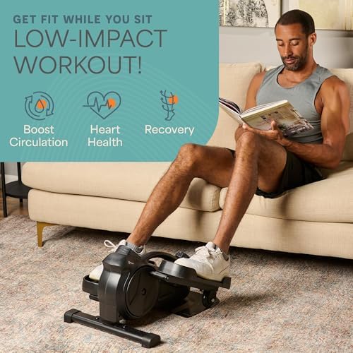 Lifepro Flexstride Under Desk Elliptical with Red Light Therapy Option