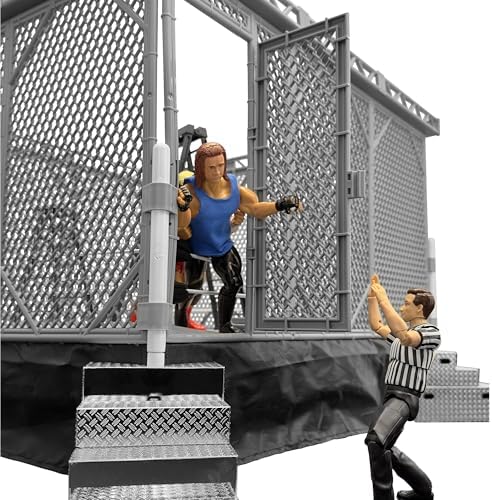 Figures Toy Company Steel Cage Playset Wrestling Rings