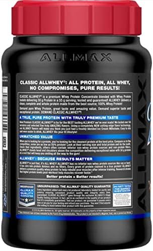 ALLMAX AllWhey Classic Whey Protein Powder, Chocolate, 5 lb