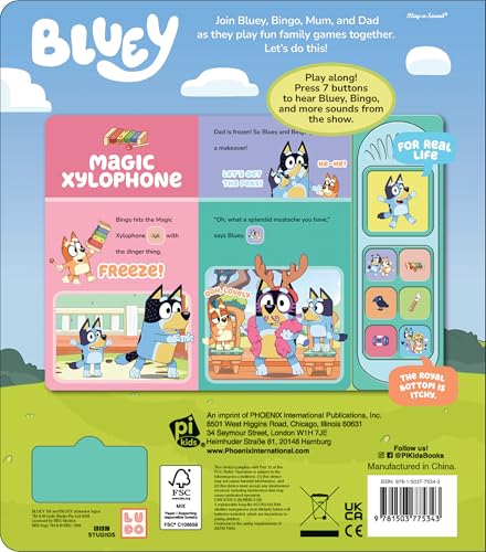 Bluey: Let's Play Games! Sound Book - PI Kids