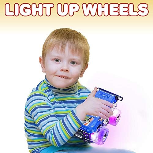 Light Up Monster Trucks for Boys and Girls, Toy Truck Set of 2, Monster Trucks for Boys 3-6 Years Old, Toddler Monster Truck Toys, Light Up Trucks
