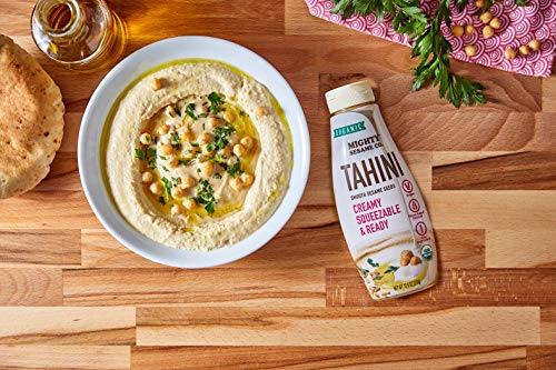Mighty Sesame "Whole Seed" Creamy & Ready Squeezable Tahini Paste, 10.9oz (2 Pack) Gluten Free, Vegan, Non GMO, Keto Friendly, Plant Based Protein