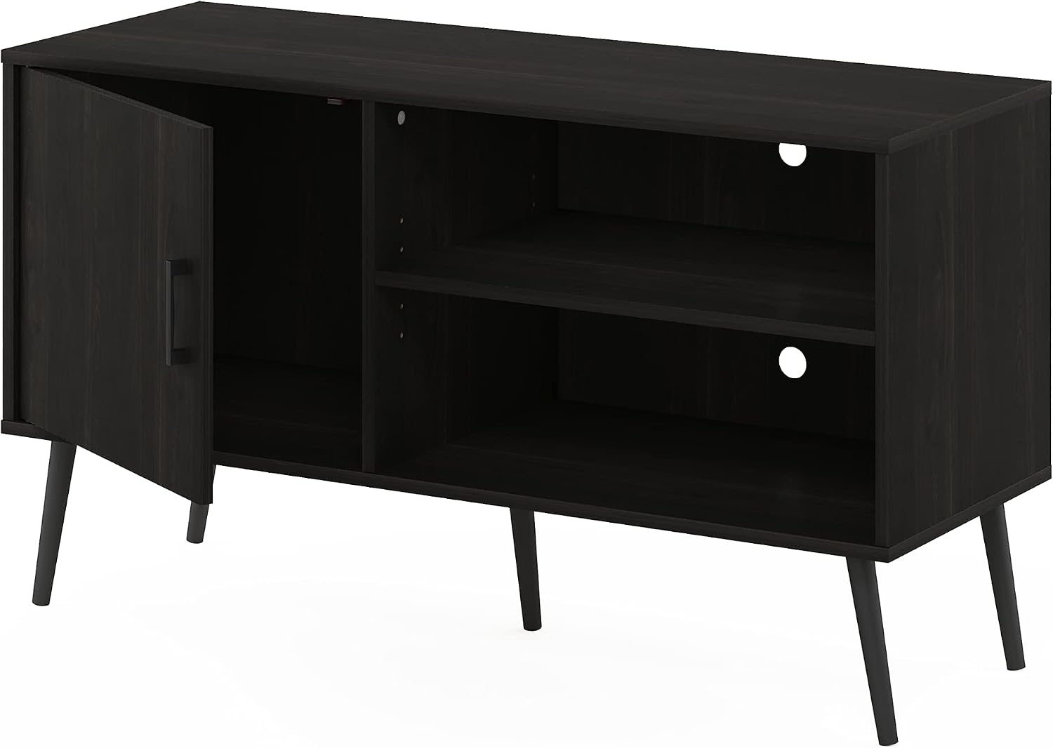 Furinno Fowler Multipurpose TV Stand Bookshelves, French Oak Grey