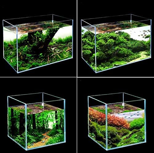 9.5 Gal Rimless Low Iron Glass Aquarium Tank, (17.7" L × 11" W × 11.8" H/ 45cm x 28cm x 30cm), 5mm Thickness Standard Jointed