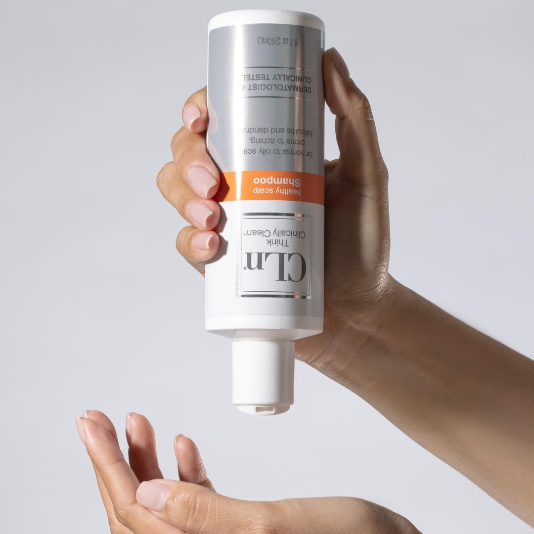 CLn® Shampoo - Clarifying Formula with Salicylic Acid, For Normal to Oily Scalp Prone to Folliculitis, Dandruff, Itchy & Flaky Scalp, Fragrance-Free & Paraben-Free, 8 fl. oz.