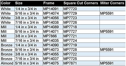 Prime-Line MP14055 Aluminum Screen Frame – 3/8 x 3/4 x 72 In. – Build or Repair Window Screens – Cut to Size – Uses 3/8 x 3/4 In. Screen