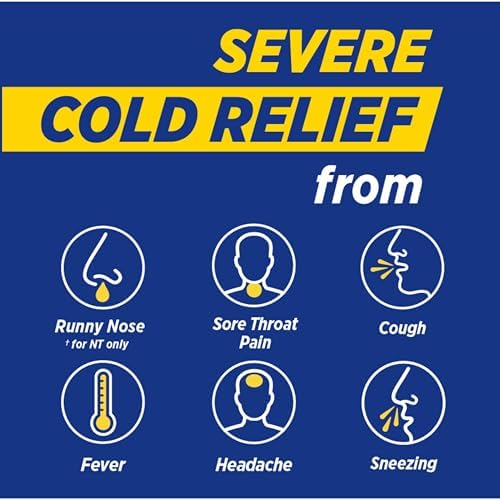 Theraflu Day and Night Pack, Severe Cold Relief, 18 Packets | Cold, Cough, and Flu Relief Powder for Use in Hot Liquids, Dual Formulas for Day and Night, Multiple Tea Flavors