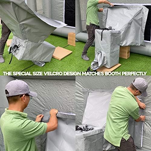 Sewinfla Inflatable Paint Booth Side Window Air Draft Device Small Size for Indoor (Elephant Trunk，NOT Suitable for Any Other Brand Paint Booth)
