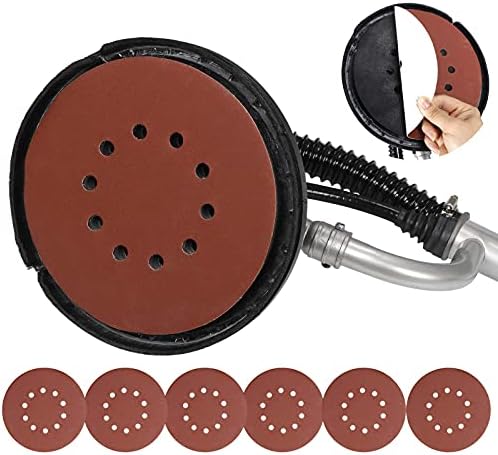 F2C Electric Drywall Sander 800w Adjustable Variable 6 Speed Disc Sander w/ 6 Sand Pads, 1000-2000RPM