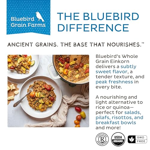 Bluebird Grain Farms Organic Whole Grain Einkorn, 1 Lb.