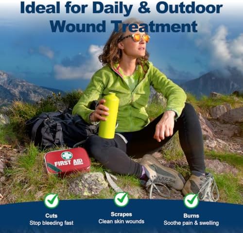 General Medi 2-in-1 First Aid Kit (215 Piece Set) + 43 Piece Mini First Aid Kit -Includes Ice(Cold) Pack