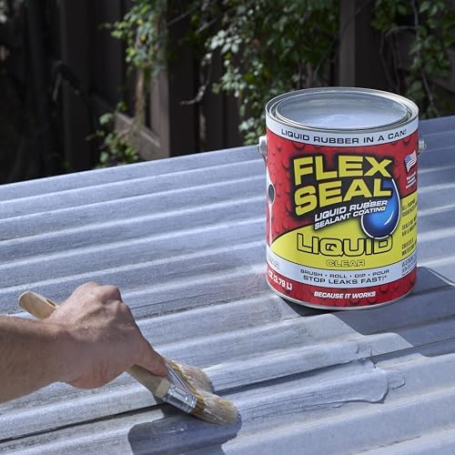 Flex Seal Liquid, Rubber Coating Sealant, Waterproof, Flexible, Breathable, and UV Resistant, Roof Repair, Basements, RV, Campers, Trailers, Marine