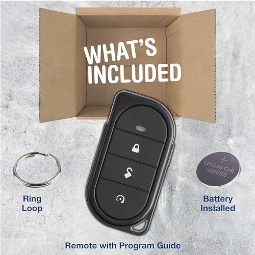 2X KeylessOption Keyless Entry Remote Control Car Truck SUV Key Fob Alarm Security Starter Lock Unlock Remote Start 3-Button Replacement for Viper (7146V)