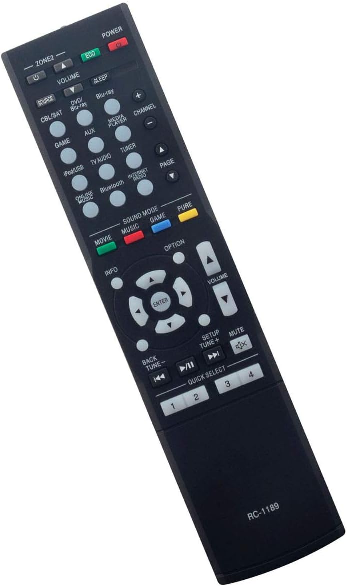 RC-1189 Replacement Remote Control Applicable for Denon AV Receiver