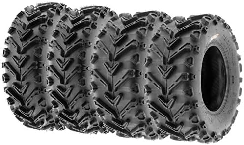 Set of 4 SunF A041 Mud & Trail 25x8-12 Front & 25x10-12 Rear ATV UTV off road Tires, 6 PR, Tubeless