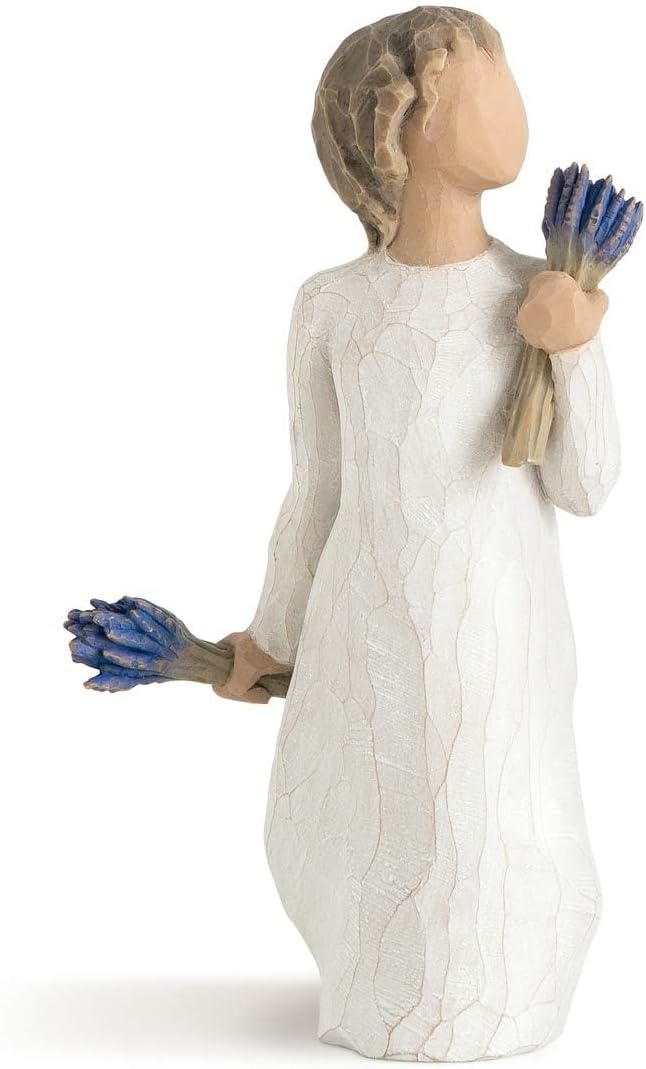 Willow Tree Lavender Grace, Sculpted Hand-Painted Figure | Cast from a Susan Lordi Original Carving, Thoughtful Keepsake Gift for Loved Ones, Celebrations and Moments of Comfort