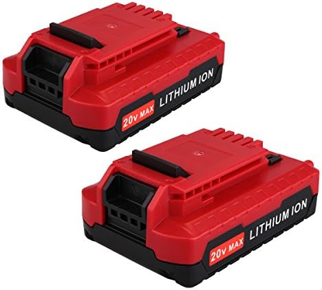 Biswaye 2 Pack 20V Lithium Battery Compatible with Porter Cable 20V Tools | PCC680L 20 Volt MAX Lithium Replacement Compatible with Porter Cable 20V